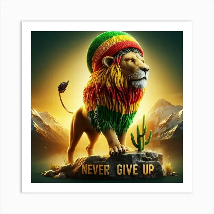 Never Give Up 3 Art PrintJB by Jeff Benson