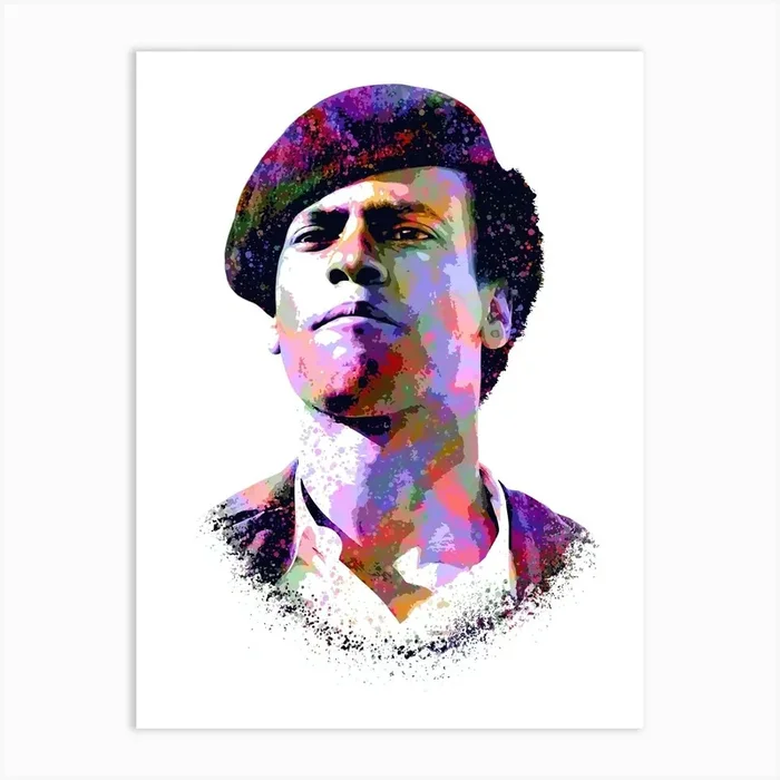 Newton V2 Splash Colorful Art Art PrintAB by Andika Bahtiar