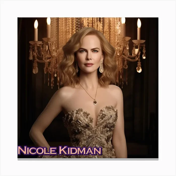Nicole Kidman 2 Canvas Print by Creating professional oil paintings out of any small idea