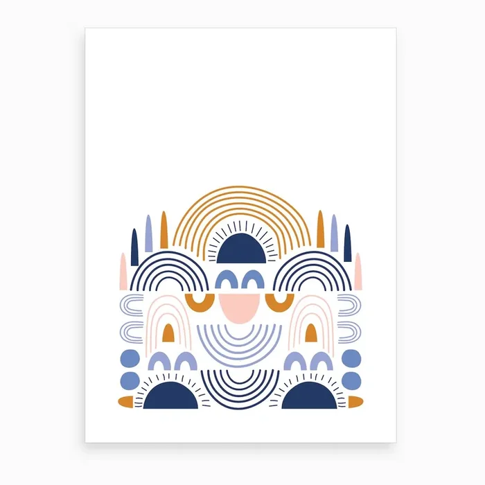 Nordic Rainbows Art Print by Elizabeth Olwen