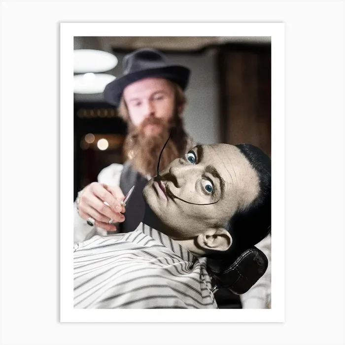 Not Without My Moustache Art Print by Dikhotomy