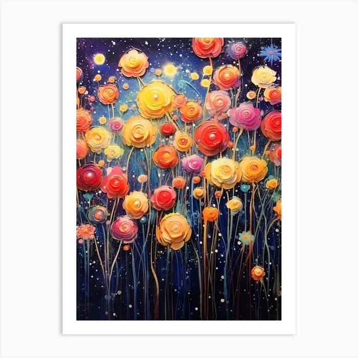 Oil Painting Celestial 3 Art Print by Celestial Odyssey