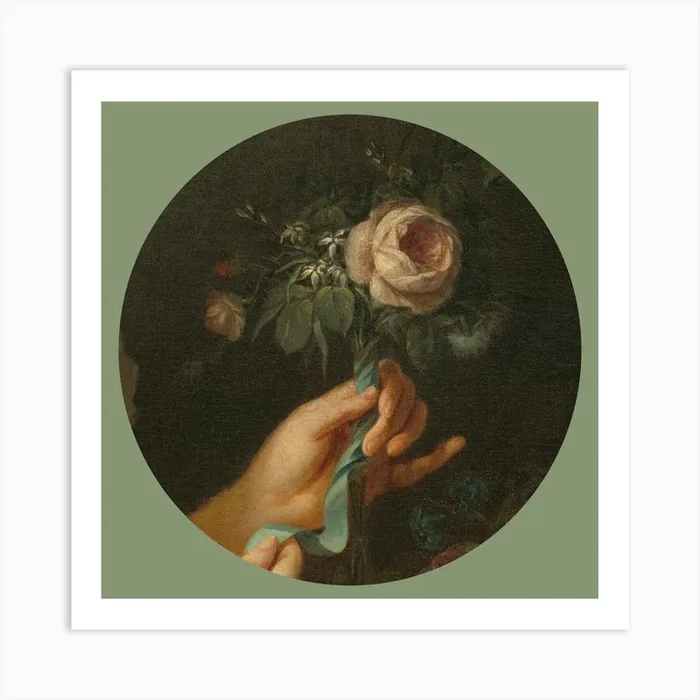 oil painting of roses Art PrintKS by Kitty Strand