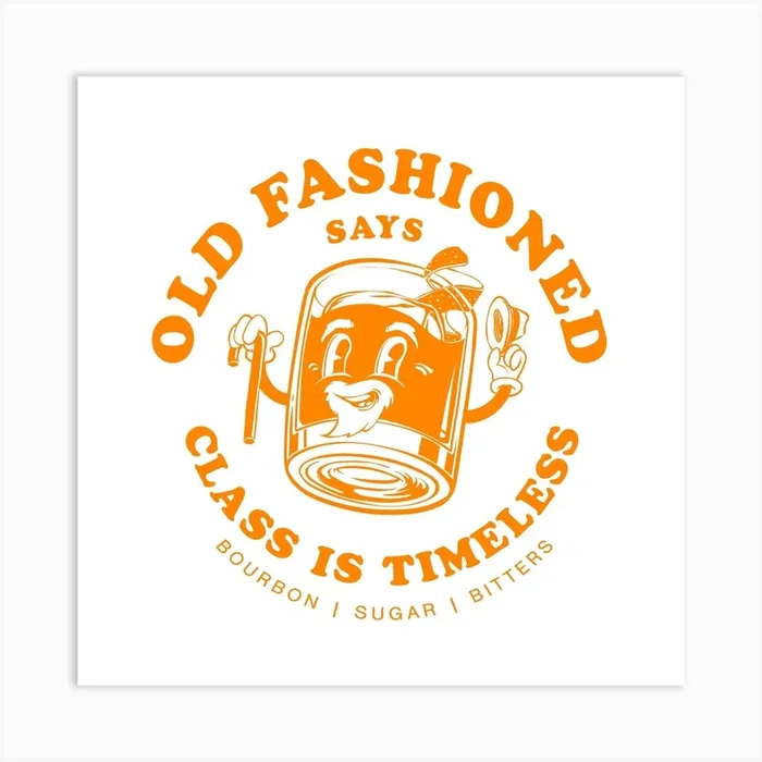 Old Fashioned Retro Square Art Print by Barrie Jones