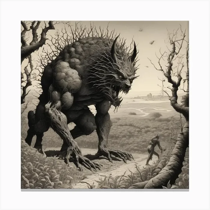 Out For A Stroll Canvas PrintJC by Joey Charles