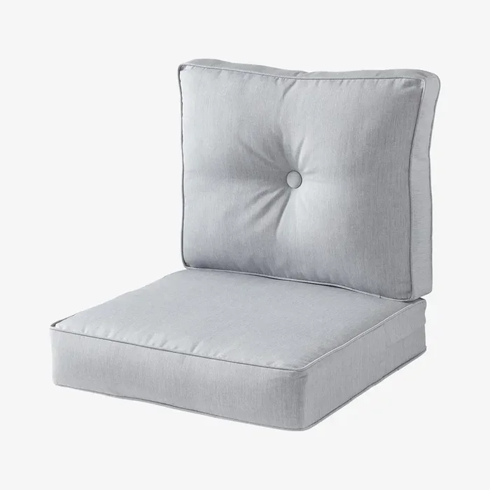 Outdoor Deep Seat Sunbrella Fabric Cushion Set – Granite by The Cozy Cloth
