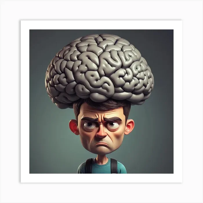 Overthinking Art PrintM by Marcasso