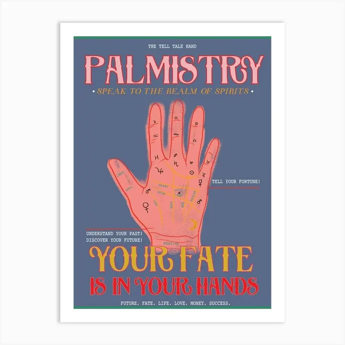 Palmistry Art Print by Girl Visual