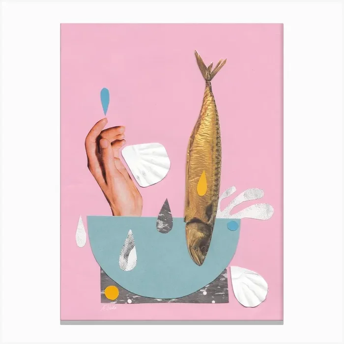 Paper Soup Canvas Print by Aelfleda Clackson