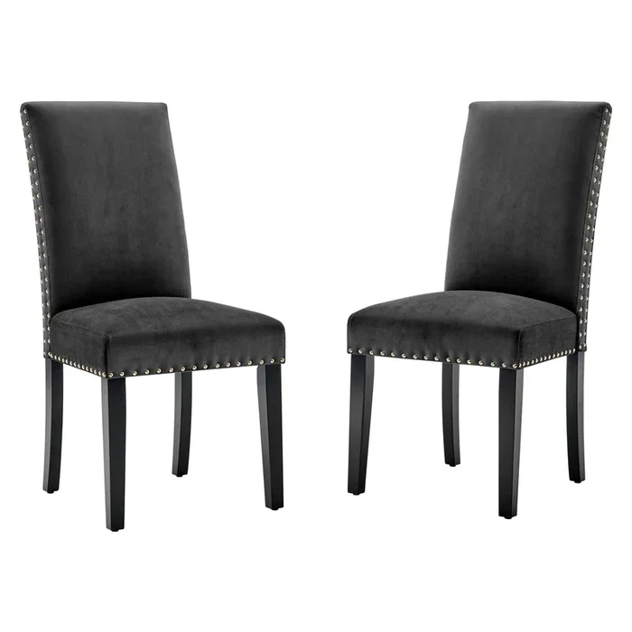 Parcel Performance Velvet Dining Side Chairs – Set of 2