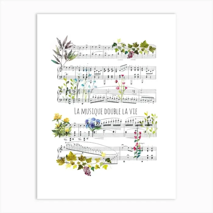 Partition Art Print by Delphine Balme