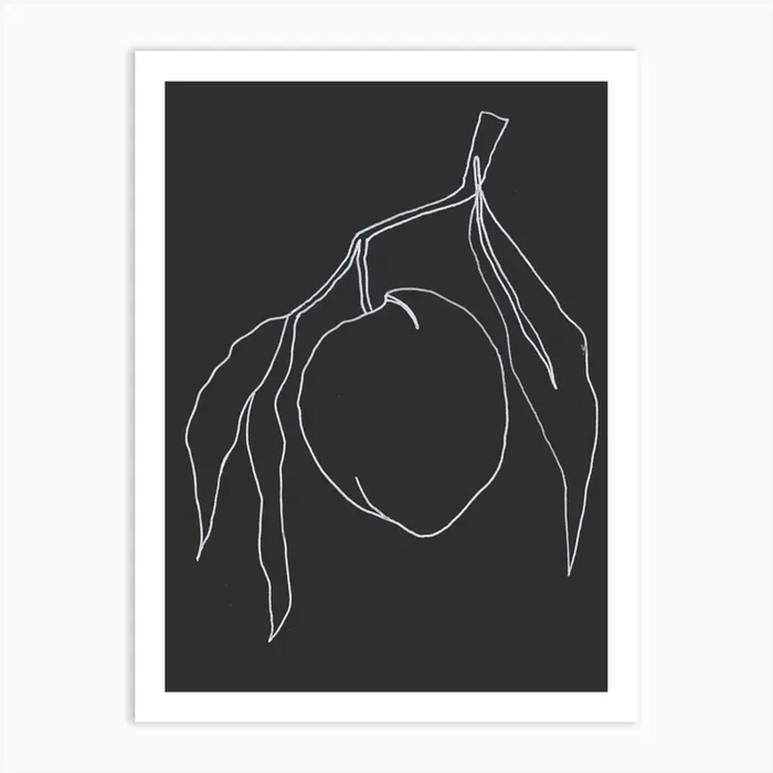 Peach Art Print by Mar Stash