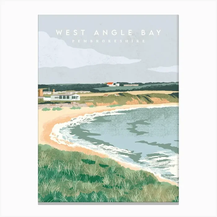 Pembrokeshire Wales Art Print Canvas Print by Inhabit Print