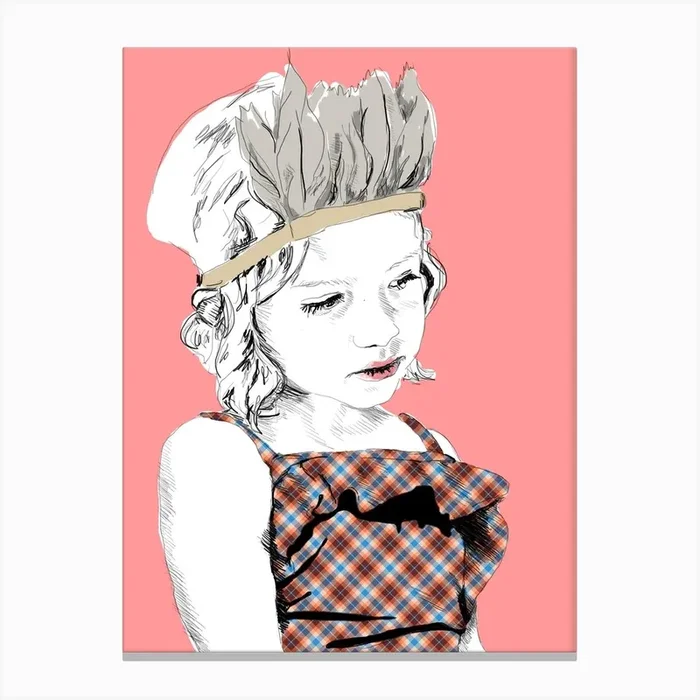 Petiteindienne Canvas Print by La Belette Rose