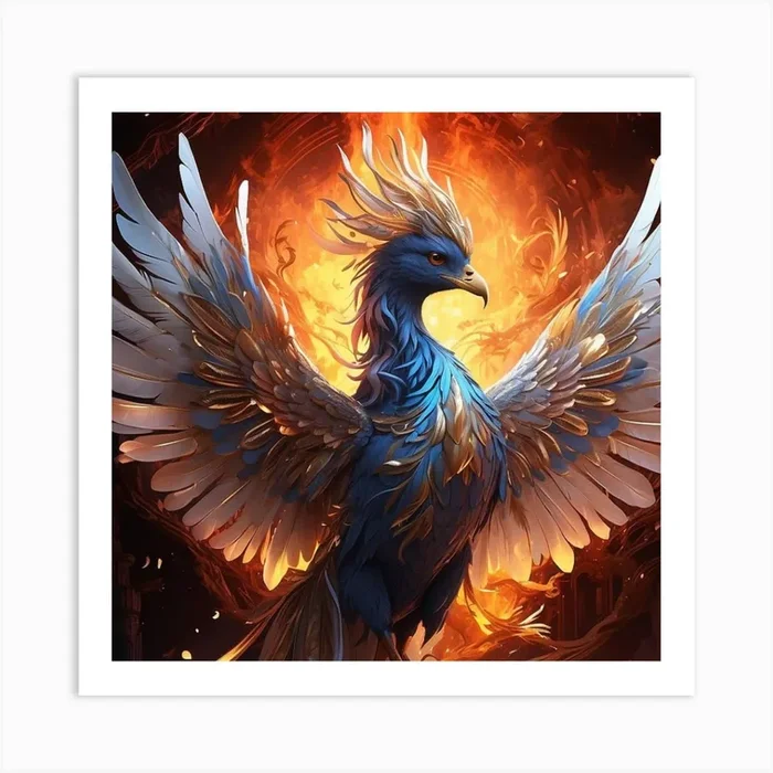 Phoenix Art PrintGS by GoGo Shope