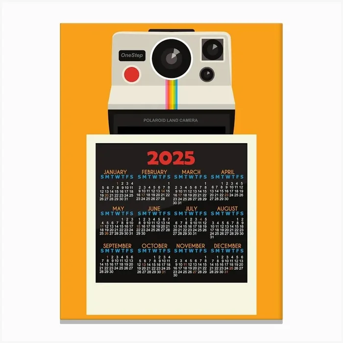 Photographer Calendar 2025 Yellow Canvas Print by Yaviki