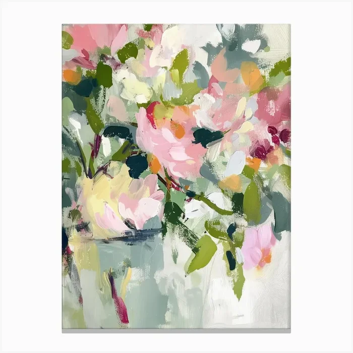 Pink Roses 1 Canvas PrintEA by Emily Abramson