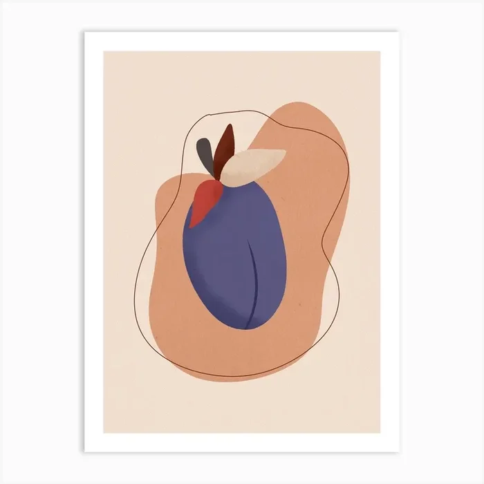 Plum Art Print by Gush Art Studio