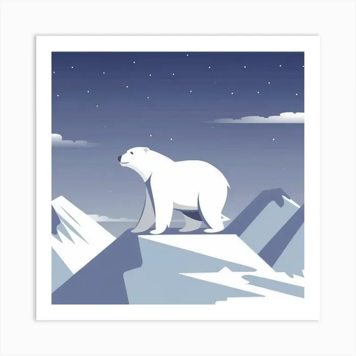 Polar Bear Art Print by Amri@rt