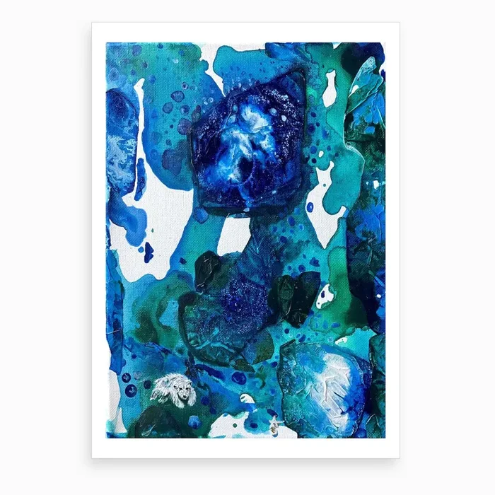 Polar Bear Swim Art Print by ANoelleJay