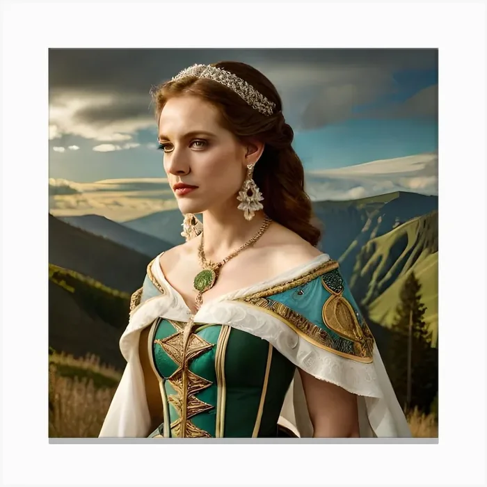 Princess And The Pea Canvas Print by Christian Shonda Benyamin