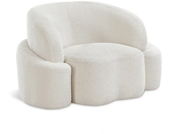 Principessa Boucle Fabric Upholstered Chair