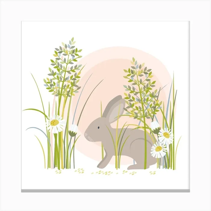 Rabbit Canvas Print by Klara Hawkins
