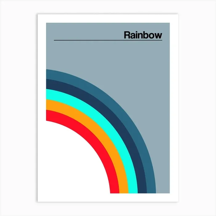 Rainbow Blue Art Print by Frances Collett