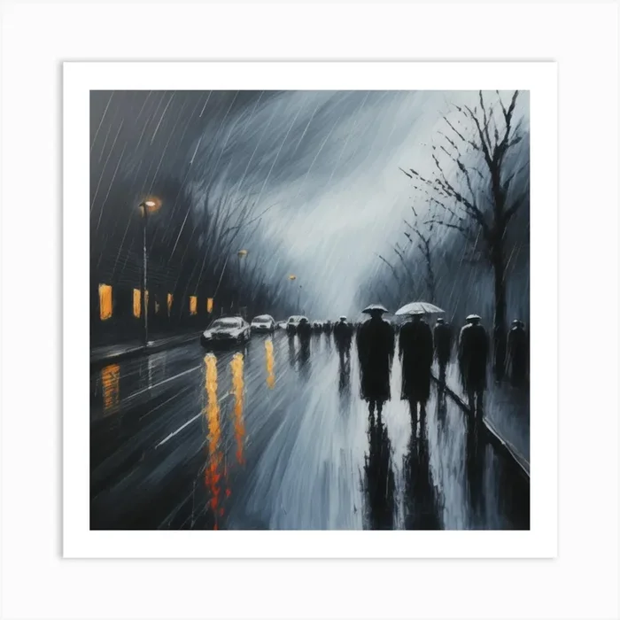 Rainy Day Art PrintD by DarynaFokeieva
