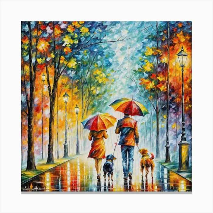 Rainy Day Canvas Print by FATSLIM