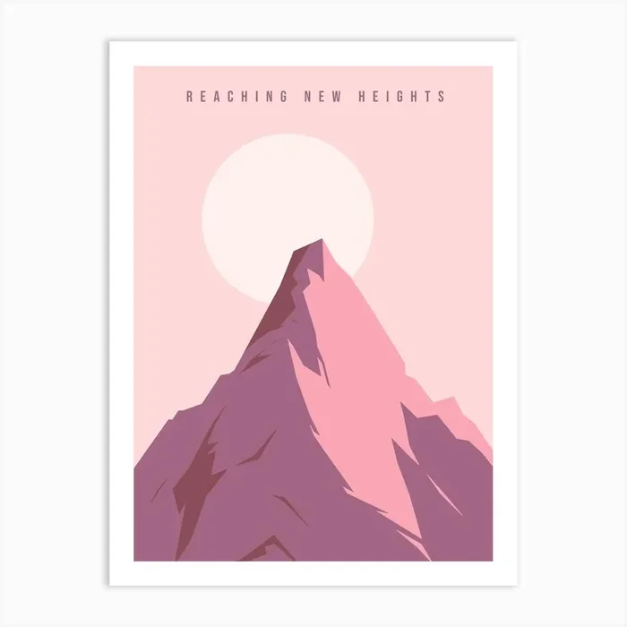Reaching New Heights Art Print by lisah_design