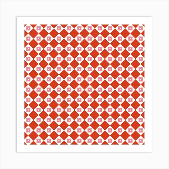 Red Harmony Art PrintMA by Miho art studio