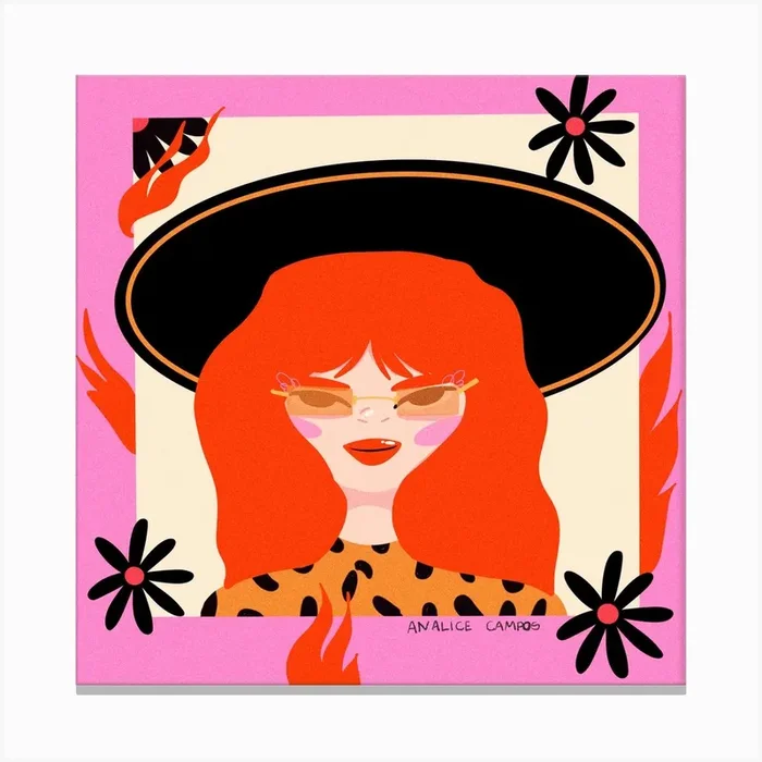 Rita Lee Canvas PrintAC by Analice Campos