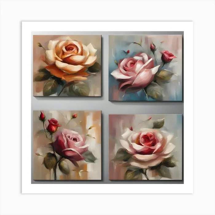 Roses 1 Art Print by Hassan Rehman