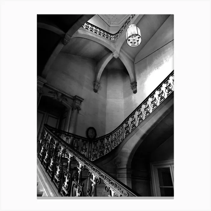Royal Staircase Of Versailles – Original Photography Canvas Print by Giedremphoto