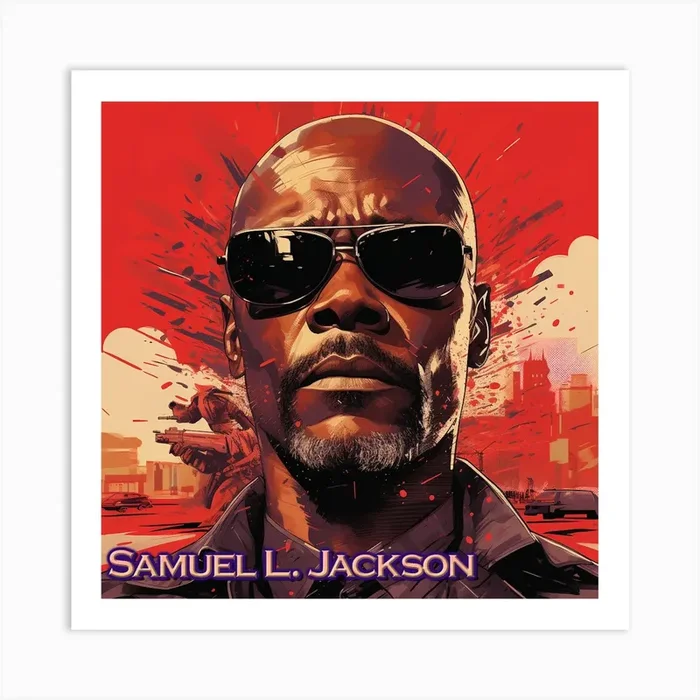 Samuel L Jackson Art Print by Creating professional oil paintings out of any small idea