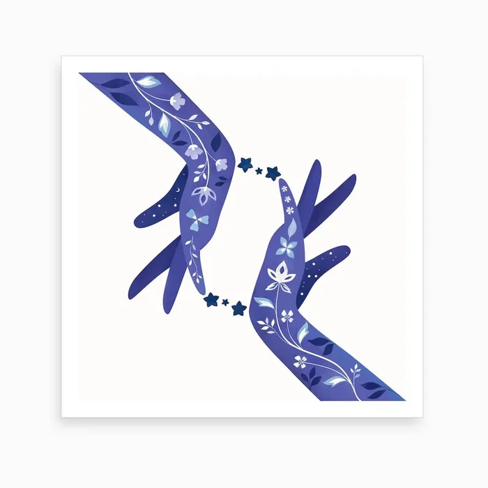 Sapphire Art Print by Carly Watts Art