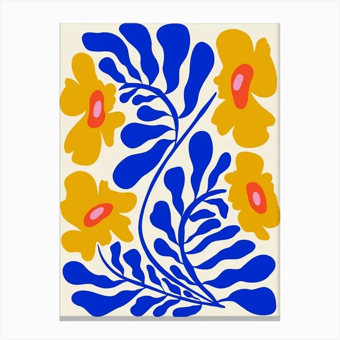 Sapphire Sunshine Garden Canvas PrintMA by Miho art studio