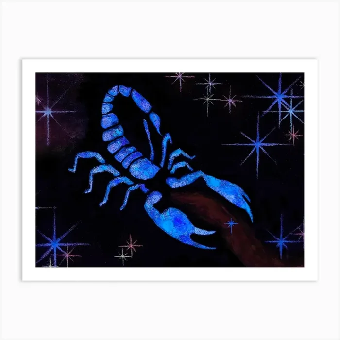 Scorpio rising, Pluto in the 1st house Art Print by Aitmane