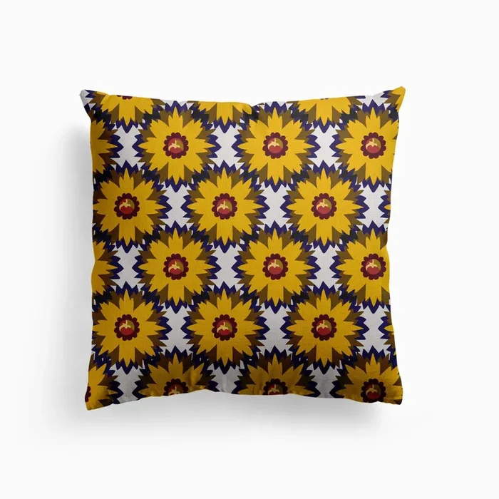 Setentas Complete Canvas Cushion by Roberta Forty