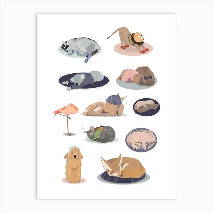 Sleeping Beauty Art Print by Hanna Melin