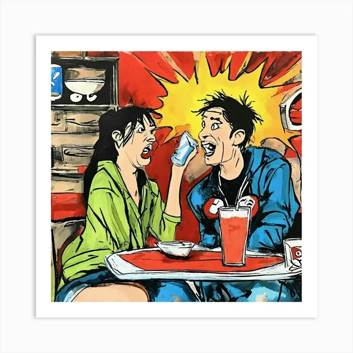 Slice Of Life Comedy Comic Art Painting Art Print by Ethel