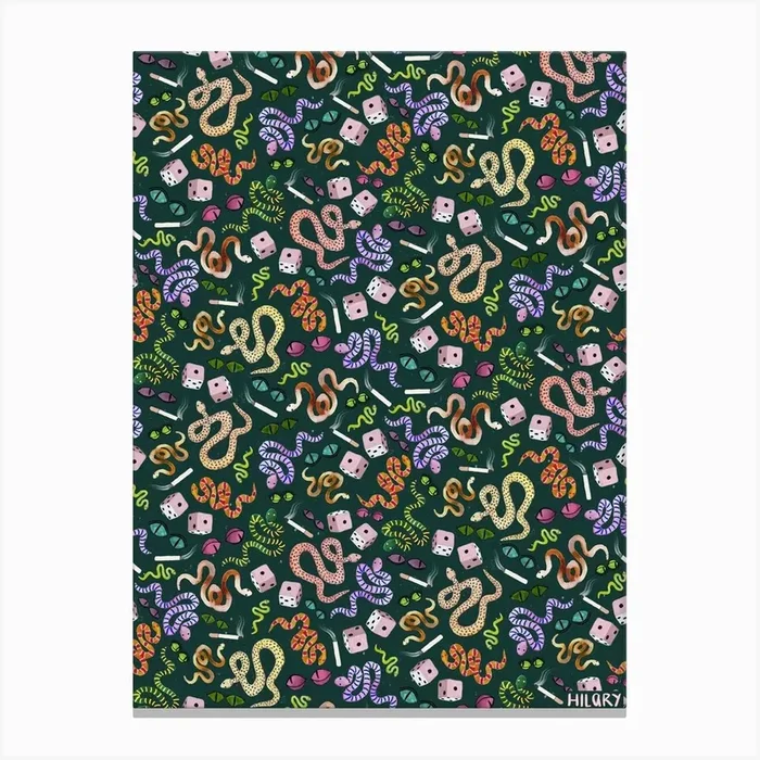 Snake Eyes Canvas Print by Hilary Hubanks