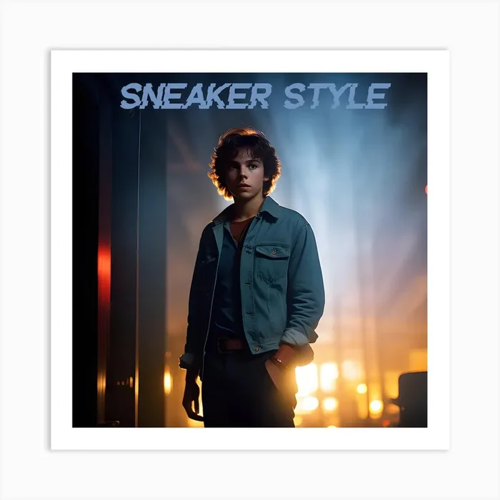 Sneaker Style, 80s, Strangers Things, Spielberg Movie Art Print by kal1er