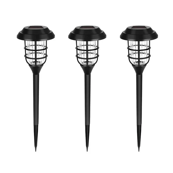 Solar LED Light for Garden with Modern Stripe Design for Outdoors