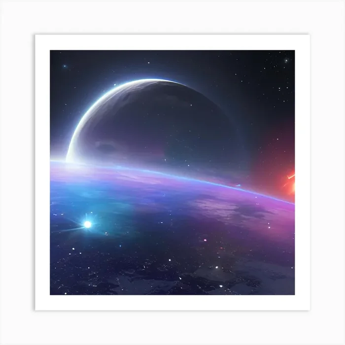 Space – Wallpaper Art Print by M.M.C