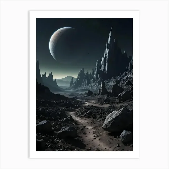Space Landscape 1 Art Print by Artistry Innovare