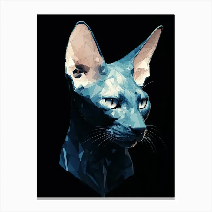 Sphynx Cat Canvas Print by Cateferia