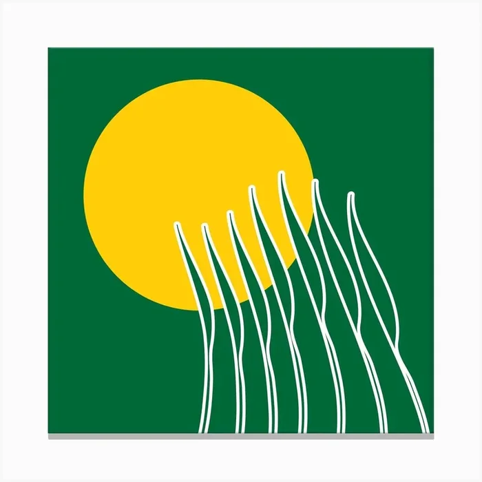 Spring Sun Square Canvas Print by Circa 78 Designs