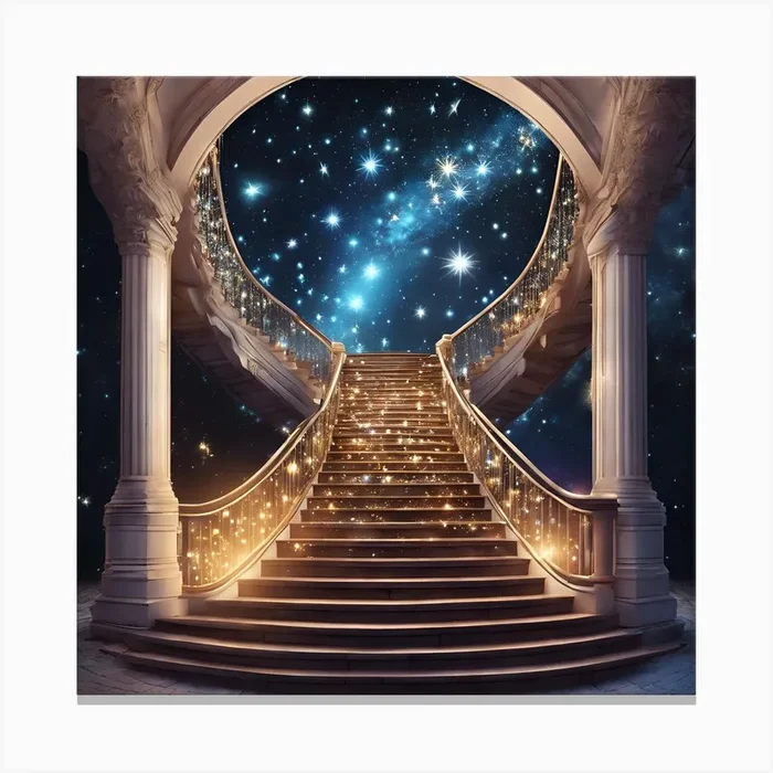 Stairway To Heaven 6 Canvas Print by Henky